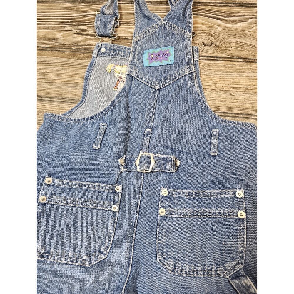 Vintage RUGRATS I Got Sponsitility Nickelodeon Children's 7/8 Denim Overalls - Picture 11 of 11
